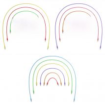 ExcelValley - 6-Pack - Mono Modular Patch Cables TS 3.5mm 1/8 inch Eurorack Synthesizer