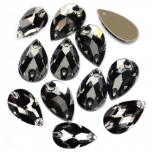 YANRUO 3230 Drop Black Diamond Sew On Rhinestones Diamond Craft Flatback Gems DIY Crystal Sewing Decoration For Shoes
