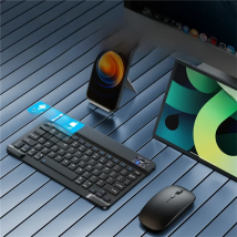 For Ipad Tablet Azerty Thai Keyboard With Arabic French Russian Spanish Bluetooth Wireless Keyboard Mouse Android Universal 10"