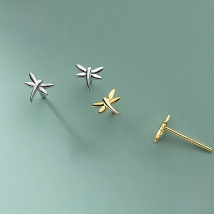 TrustDavis Real 925 Sterling Silver Earring For Women Insect Butterfly Stud Earrings Wedding Anniversary Birthday Jewelry DA3142