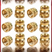 M2 M2.5 M3 M4 M5 M6 Brass Insert Nut Hot Melt Heat Knurled Embed Injection Copper Insertnut 3D Print Plastic Board Nuts Inserts