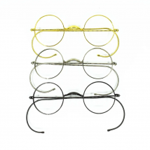 Small Size 40 42 44mm Vintage Round Metal Full Rim Reading Glasses 25 50 75 100 125 150 175 200 225 250 275 300 325 350 375 400