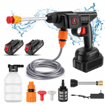 Pistola ad acqua ad alta pressione senza fili 21V 50bar schiuma Wireless produce pistola per autolavaggio 50BAR per macchina utensile da giardino per la casa automatica