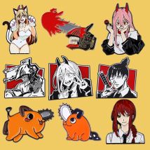 Japanese Anime Enamel Pins Women Brooches Manga Badge Backpack Collar Lapel Fashion Jewelry Clothing Accessories Fans Gift