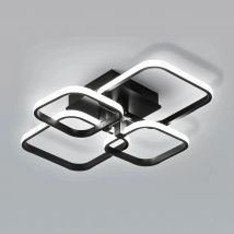 Modern LED Ceiling Light,60W 4500LM LED Ceiling Lamp 4 Squares,Cool White Light 6000K Aluminum Ceiling Light for Bedroom