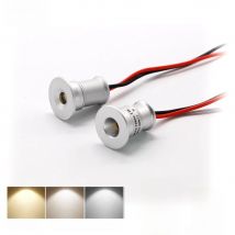 1W LED Mini Spotlight 15mm Cutout Recessed Lighting DC3V/12V IP65 Home Kitchen Ceiling Light 30D/120D Beam Angle Dropshipping