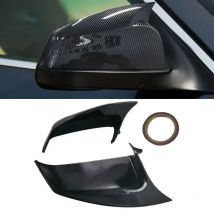 Side Wing Rearview Mirror Cover Cap For BMW 5 6 7 Series E60 E61 E63 E64 F01 F02-F04 F06 F07 F10 F11 F12 F13 Carbon Fiber Black