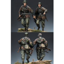 1/35 Scale Resin Figure Model Assembled Kits Historical Miniature Hobby  Diorama Soldier 2 Figures Unassambled Unpainted 389