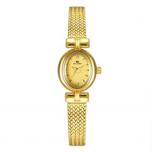 Women's Watches Luxury Brand Oval Quartz Watch Gifts For Women Vintage Elegant Waterproof Golden Wheat Bracelet Wristwatch