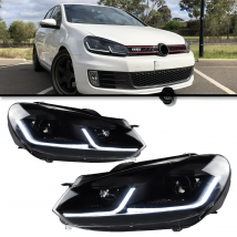 Auto Parts For VW Golf 6 Headlights 2009-2012 R20 MK6 latest Styling LED Daytime Lights Dual Projector Car Accesorios Modified