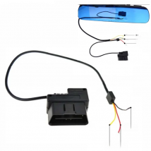 Tachograph RearMirrow Camera OBD Step-down Line Intelligent Cloud Mirror OBD2 Connector Power Cable for GPS DVR Driving Recorder