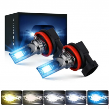 2Pcs H11 H8 H9 H10 H1 H3 9005 9006 LED Headlight Car Fog Light Bulbs DRL H4 H7 Auto Driving Running Lamps 6000K 8000LM 80W 12V