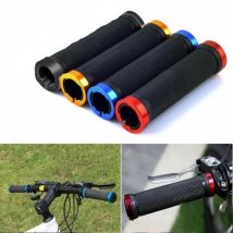Bicycle Rubber Grips Anti Slip Cycling Handlebar Sleeve MTB Bike Alloy Lock Bilateral Lock Handlebar Grips Bicycle Accessories