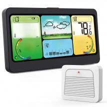 ThermoPro TP280C Wireless 300m Indoor Outdoor Digital Room Thermometer Hygrometer Outside Weather Station Large LCD Rechargeable