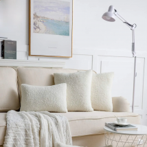 Plush Cushion Cover Soft Pillow Cover for Sofa Living Room Car Housse De Coussin 45*45 Decorative Pillows Nordic Home Decor