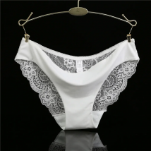 Woman Lace Panties Sexy Transparent Panty Low-Rise Cotton crotch Briefs Plus Size Ladies Underwear Intimates New Hot Sale