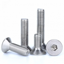 (50 pc/lot) M2,M2.5,M3,M4 *L =4~50mm DIN7991 Stainless Steel A2 Hex socket flat head countersunk toy CSK screw