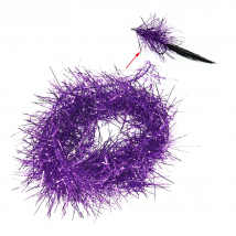 Vampfly 4m/pack 3.5CM Width Fishing Fly Tying Ice Chenille Streamer Fly Saltwater Fly Marabou Jig Lure Fly Tying Material