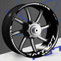 Reflective MT-07 Motorcycle Wheel Stickers Reflective Rim Decal Logo Stripe Tape Accessories For Mt07 2020 2021 2022
