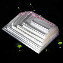 100 Multiple size Clear Self-adhesive Cello Cellophane Bag Self Sealing Small Plastic Bag for Candy