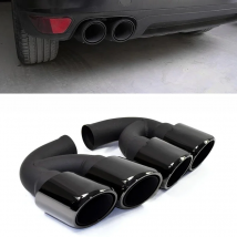 Quad Car Exhaust Tip For Porsche Cayenne 958.1 92A 2011-2014 304 Stainless Steel Muffler Tip Nozzle Tailpipe Exhaust System Tip