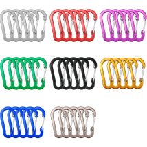 Carabiner Clips Mini Aluminum Alloy Keychain Carabiner Clip D Rings for Camping Hiking Fishing Backpacking