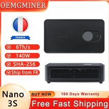 Stock UE Canaan Avalon Nano 3S 6Th/s 140W BTC Miner Nuovo Bitcoin Miner Home Office Riscaldatore Asic Miner con alimentatore per uso domestico