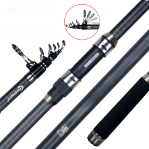 PHISHGER Telescopic Surf Spinning Rod 3.6/4.2/4.5/5.0/5.3m Power80-150g 30T Carbon Travel Surfcasting Shore Casting Fishing Pole