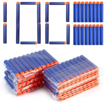 7.2cm 100pcs For Nerf Soft Bullets Darts Round Head Refill Sponge Darts Kids Children Toy Gun Bullets For NERF N-Strike Blasters