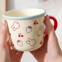 360ML Cute Miffy Ceramic Mug Kawaii Cartoon High-capacity Home Breakfast Office Coffee Milk Breakfast Anime Water Cup Girl Gifts