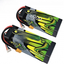 GTFDR 2PCS Battery Lipo 2S 3S 4S 7.6V 11.4V 15.2V 8000mAh 130C 260C 140C 280C HV Hardcase For Rc 1/8 1/10 Buggy Off-road Car