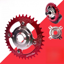 E-Bike Tongsheng Motor Chain Ring, Spider Adapter, 104 BCD Disc Holder Stand, 32T, 34T, 36T, 38T for Mid Drive Motor Kit