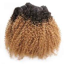 Brazilian Hair 8 Inch Short Curly Bundles Double Drawn Jerry Curl 100% Human Hair Bundles Remy Hair 6 Bundles For Black Women