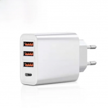 Type C USB Quick Charger 4 Ports 3.0 PD Cell Mobile Phone Power FAST Adapter For iPhone Samsung Xiaomi White