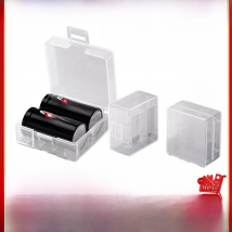 1-50 Pcs 18350 Battery Case Storage Boxes Hard Plastic PP Transparent Battery Box For 2pcs 18350 Battery Holder Cell Container