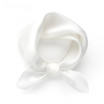 White pure silk scarf headscarf handkerchief lady scarves foulard 50x50 small hijab wrap neck scarf women spring autumn