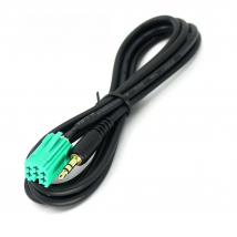 Biurlink Cars 3.5mm AUX Stereo Audio Line Input Cable For Renault Clio Megane Espace Kangoo Laguna 2005 2006 2007 2008 2009 2010