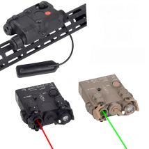 Tactical Airsoft UHP AN PEQ 15 PEQ-15 LA5C Red Dot Green Laser Indicator IR Fill Weapon Light Hunting Scout AR15 20MM Rail