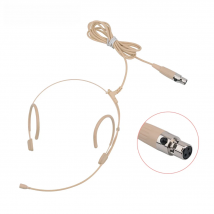 Upgrade Version Electret Condenser Headworn Headset Microphone Ear Hanging 3 Pin XLR TA3F For AKG Samson Body Pack Thick Cable
