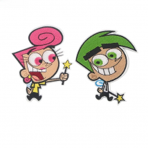 A3257 Patchfan Cartoon Genius Iron On Patch Clothing Diy Embroidered Applique Sew On Patches Fabric Badge Apparel Patchwork