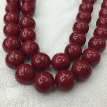 Natural Stone Round Dark Red Coral Beads Loose Beads 4mm 6mm 8mm 10mm 12mm 14mmFor DIY Bracelet Necklace Jewelry Making Finding