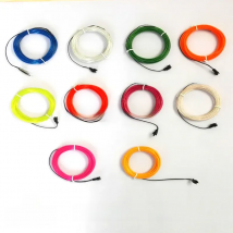 1.3mm EL Wire Electroluminescent 10 colors Choice  Not Include Driver Rope Tube Flexible Neon Light For Toys  Wedding Decoration