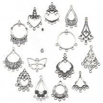 20PCS Retro Ethnic Hanging Head Earrings Connector For Jewelry Making Bracelet Necklace Connecting Link DIY Accessories Supplies