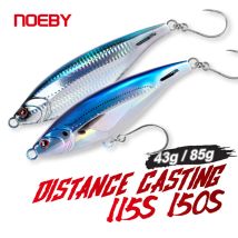 NOEBY 2PCs Stickbait Fishing Lure 115mm 43g 150mm 85g Sinking Long Cast Pencil Lure Kingfish Tuna GT Saltwater Fishing Lures