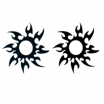sun totem men and women waterproof tattoo stickers fashion  tattoos painted pattern Fake Tatoo Stickers