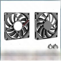 2 Pieces 80mm 5V USB Fan 80cm 80x80x10mm 5V 12V 24V Cooling Cooler Fan Dual Ball Bearing&Sleeve Bearing 8010 Computer Case Fan