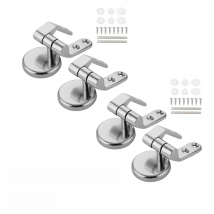 2/4pcs Toilet Seat Hinges Universal Seat Top Fix Hinge Stainless Steel Replacement Toilet Seat Parts Mounting Connector Attachme