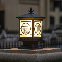 Wall Lamp Gate Outdoor Courtyard Villa Pillar New Chinese Retro Electric Outdoor Waterproof LED Pillar Lamp