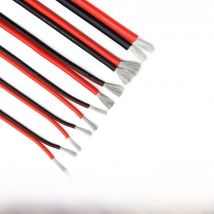 2Pin Super Soft Flexible Red and Black Silicone Cable 28AWG 26 24awg 22 20 18 16awg 14awg  Heat-resistant Tinned Copper Wire
