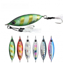 ALLBLUE New S-BENT Slow Jig Metal Casting Spoon 40G 60G Artificial Bait Off Shore Cast Jigging Fishing Tackle